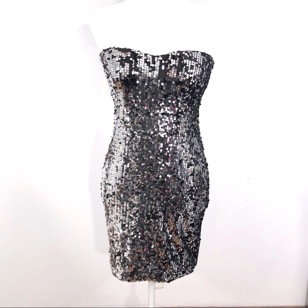 Black Sequin Dress
